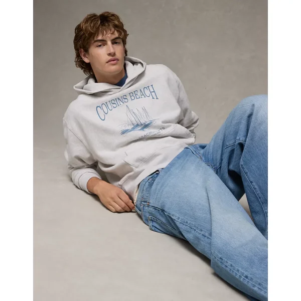 AE x The Summer I Turned Pretty Graphic Hoodie - Heather Frost