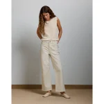 AE77 Premium Bootcut Crop Jean - Stone