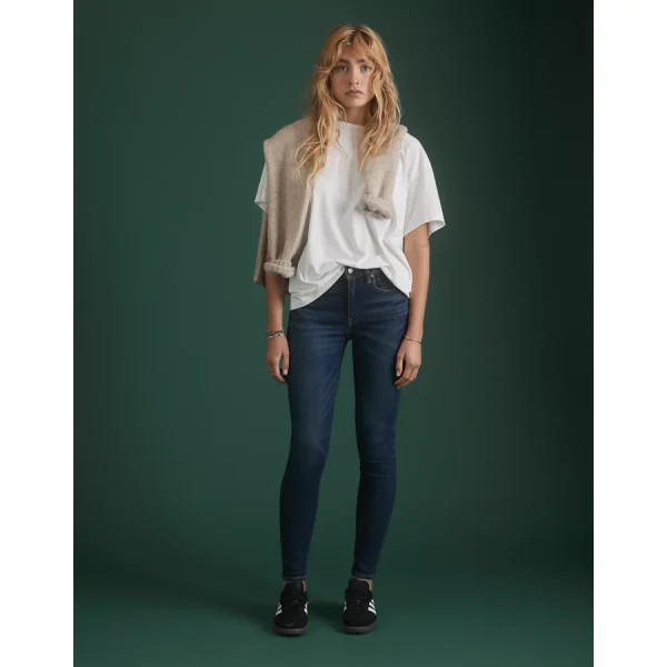 AE77 Premium High-Waisted Jegging - Dark Wash