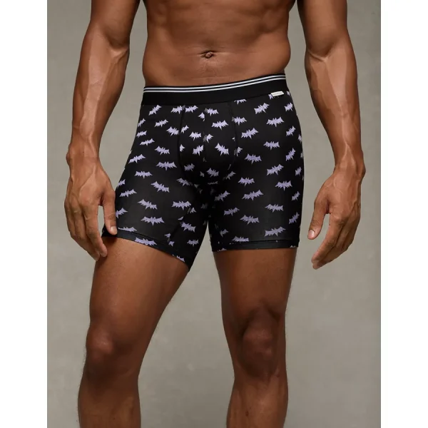 AEO Men's Bat 6" Ultra Soft Boxer Brief - Black