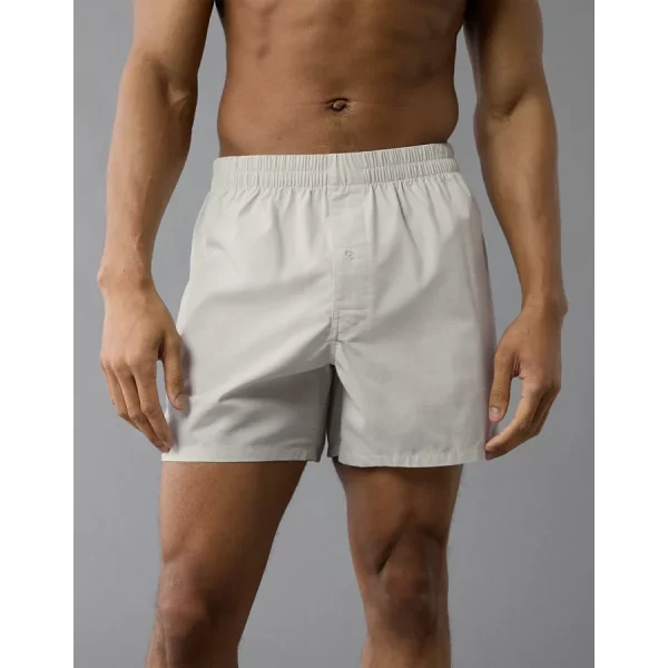 AEO Men's Poplin Classic Pocket Boxer Short - Olive