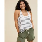 Aerie Flowy Boyfriend Tank Top - Air White