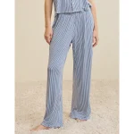 Aerie Real Soft® Ruffle Trouser PJ Pant - Marbled Blue