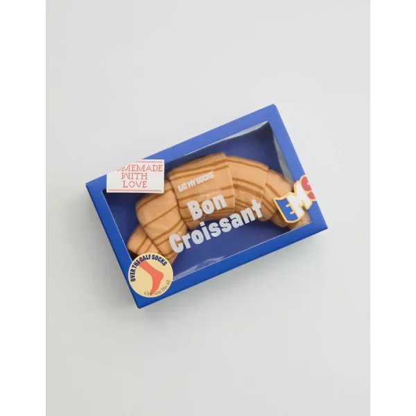 Eat My Socks Croissant Socks - Brown