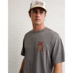 AE Boxy Miller Graphic T-Shirt - Grey Shadow