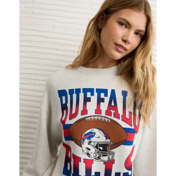 NFL Buffalo Bills Graphic Relaxed Fit Sweatshirt - Beige