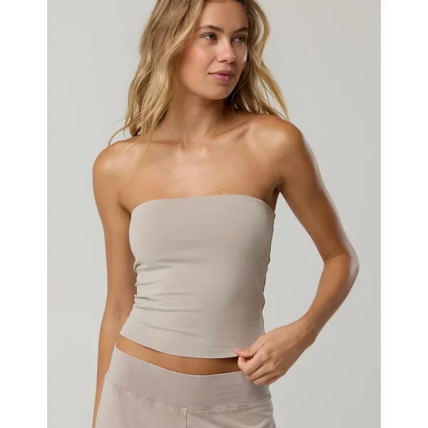 OFFLINE By Aerie OG Cotton Tube Top - Stone Harbor
