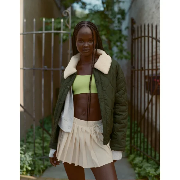 OFFLINE By Aerie Pleated Bow Skirt - Cake Batter