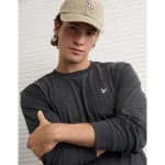 AE Lightweight Icon Long-Sleeve T-Shirt - Smoked Gray