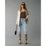 AE Next Level High-Waisted Capri Jean - Glowing Light