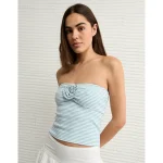 AE Rosette Tube Top - Teal