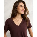 AE Soft & Sexy V-Neck T-Shirt - Dark Brown