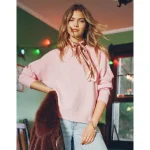 AE Whoa So Soft Classic Crew Neck Sweater - Pink