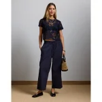 AE77 Premium Pull-On Poplin Pant - Navy