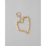 AEO Heart Bag Charm - Gold