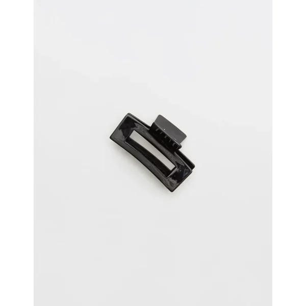 Aerie Rectangle Claw Clip - Black
