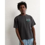 NFL Boxy Philadelphia Eagles Graphic T-Shirt - Charcoal