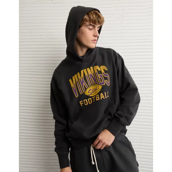 NFL Minnesota Vikings Graphic Hoodie - Dark Shadow