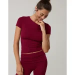 OFFLINE By Aerie Real Me XTRA T-Shirt - Deep Cherry