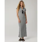 OFFLINE By Aerie Thumbs Up Heavyweight Polo Maxi Dress - Smoked Gray