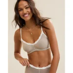 Show Off Mesh Triangle Bralette - Stone Harbor