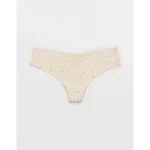 SMOOTHEZ No Show Thong Underwear - Cake Batter