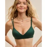 Sunnie Wireless Push Up Bra - Rugged Green