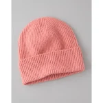 AE Cozy Ribbed Beanie - Peach Pop