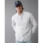 AE Everyday Classic Fit Oxford Button-Up Shirt - White
