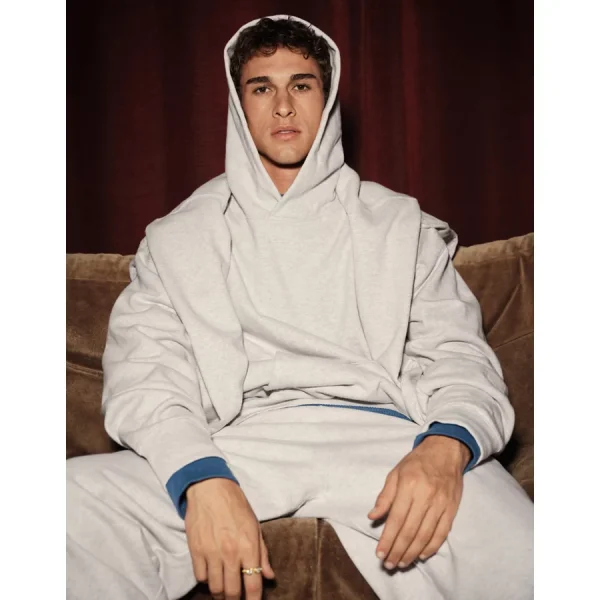 AE Laidback Luxe Heavyweight Hoodie - Heather Frost