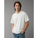 AE Lived-In V-Neck T-Shirt - White