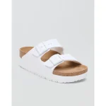 Birkenstock Arizona Platform Sandal - Cool White