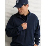 AE Boxy Quarter-Zip Thermal - Navy