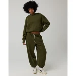 OFFLINE By Aerie Cloud Fleece Baggy Jogger - Military Green