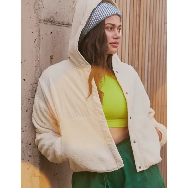 OFFLINE By Aerie Fluff Love Sherpa Jacket - Natural