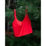 OFFLINE By Aerie Real Me Low Key Longline Sports Bra - Bright Red