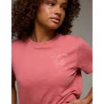 AE Classic Sporty Graphic T-Shirt - Rose