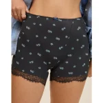 Superchill Pointelle High Waisted Boyshort Underwear - Smoked Gray