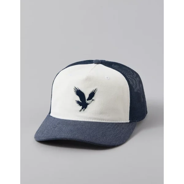 AE Eagle Twill Trucker Hat - Navy