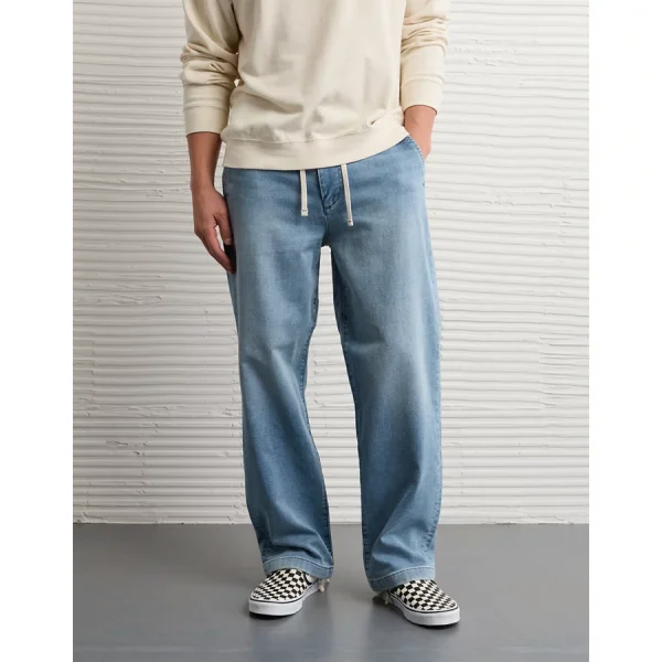AE Loose Pull-On Jean - Light Wash