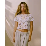 AE77 Premium Lace Shirt - White