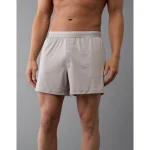 AEO Men's Ultra Soft Pocket Boxer Short - Grey