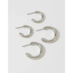 Aerie Hoop Earring 2-Pack - Silver