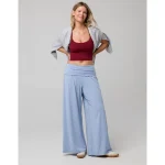 OFFLINE By Aerie Real Me Foldover Super Wide Leg Pant - Monaco Blue