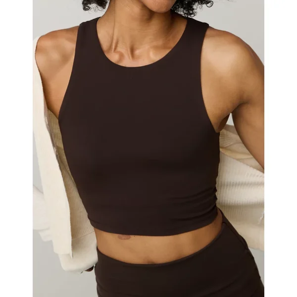 OFFLINE By Aerie Real Me XTRA High Neck Sports Bra - Deep Earth