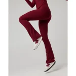OFFLINE By Aerie The Hugger High Waisted Bootcut Legging - Deep Cherry