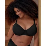 SMOOTHEZ Full Coverage Lightly Lined Bra - True Black