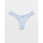 Superchill Modal Thong Underwear - Eyelet Blue