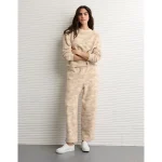 AE Everyday Luxe Barrel Sweatpant - Oatmeal Heather