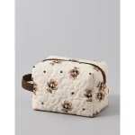 AE Quilted Cosmetic Bag - Cream